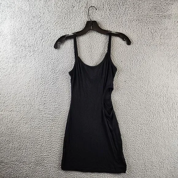 LNA | Dresses | Lna Meena Ribbed Cutout Dress Womens Small Black Sleeveless  Pullover Scoop Neck | Poshmark